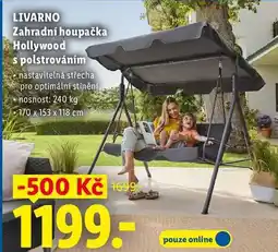 Lidl LIVARNO Zahradní houpačka Hollywood polstrováním nabídka