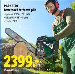 Lidl PARKSIDE Benzínová řetězová pila nabídka