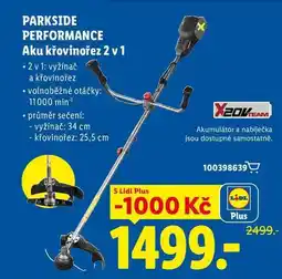 Lidl PARKSIDE PERFORMANCE Aku křovinořez 2 v 1 nabídka