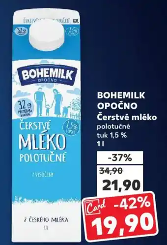 Kaufland BOHEMILK OPOČNO Čerstvé mléko nabídka