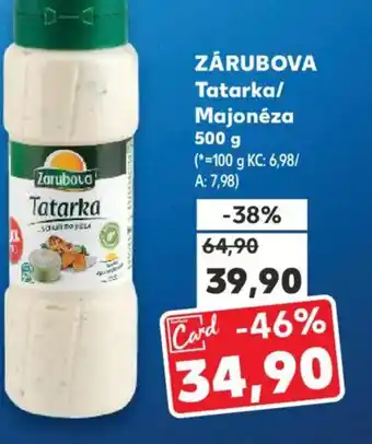 Kaufland ZÁRUBOVA Tatarka/ Majonéza nabídka