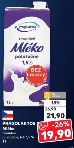 Kaufland PRAGOLAKTOS Mléko nabídka