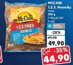 Kaufland MCCAIN 1.2.3. Hranolky nabídka