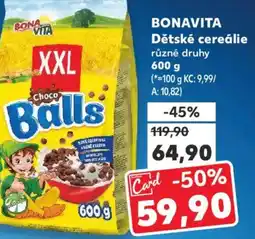 Kaufland BONAVITA Dětské cereálie nabídka