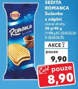 Kaufland SEDITA ROMANCA Sušenka s náplní nabídka