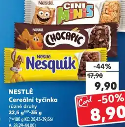 Kaufland NESTLÉ Cereální tyčinka nabídka