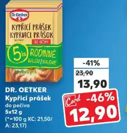 Kaufland DR. OETKER Kypřicí prášek do pečiva nabídka