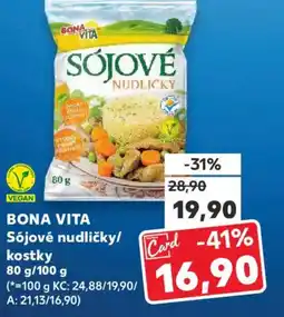 Kaufland BONA VITA Sójové nudličky/ kostky nabídka