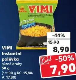 Kaufland VIMI Instantní polévka nabídka