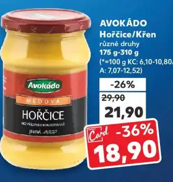 Kaufland AVOKÁDO Hořčice/Křen nabídka