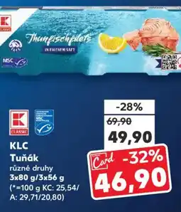 Kaufland KLC Tuňák nabídka