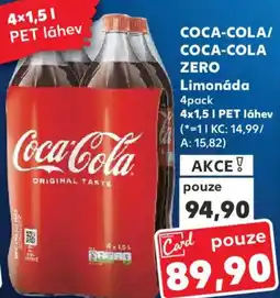 Kaufland COCA-COLA/ COCA-COLA ZERO Limonáda nabídka