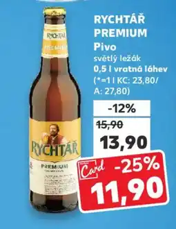 Kaufland RYCHTÁŘ PREMIUM Pivo nabídka