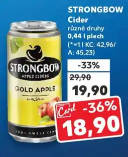Kaufland STRONGBOW Cider nabídka