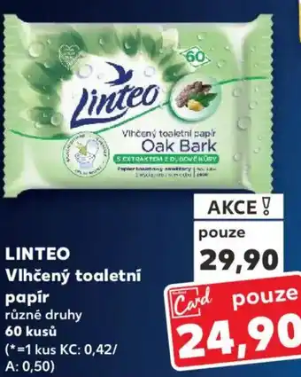 Kaufland LINTEO Vlhčený toaletní papír nabídka