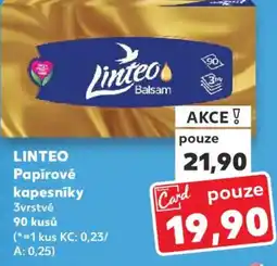 Kaufland LINTEO Papírové kapesníky 3vrstvé nabídka