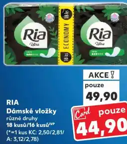 Kaufland RIA Dámské vložky nabídka