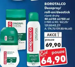 Kaufland BOROTALCO Deospray/ roll-on/deostick nabídka