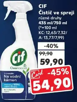Kaufland CIF Čistič ve spreji nabídka