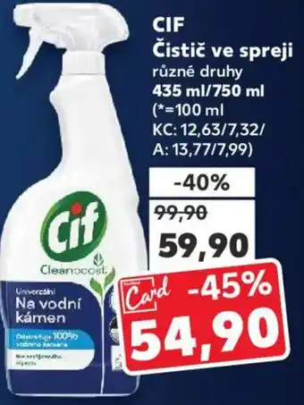 Kaufland CIF Čistič ve spreji nabídka