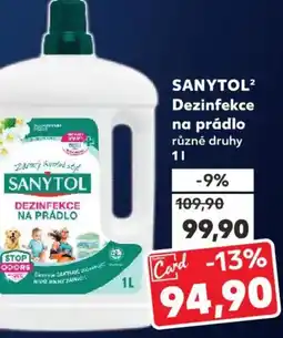 Kaufland SANYTOL Dezinfekce na prádlo nabídka