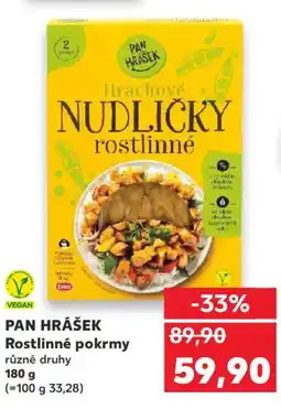 Kaufland PAN HRÁŠEK Rostlinné pokrmy nabídka