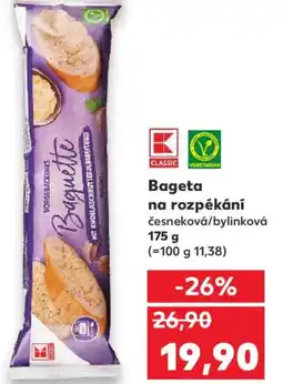 Kaufland Bageta na rozpékání nabídka