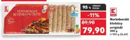 Kaufland Norimberské klobásy originál nabídka