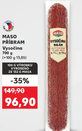 Kaufland MASO PŘÍBRAM Vysočina nabídka
