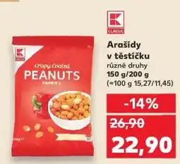 Kaufland Arašídy v těstíčku nabídka