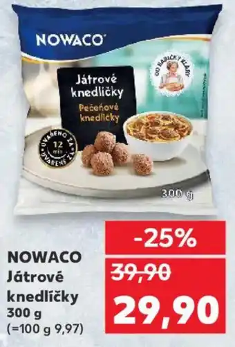 Kaufland NOWACO Játrové knedlíčky nabídka