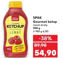 Kaufland SPAK Gourmet kečup nabídka