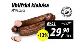 ZEMAN Uhlířská klobása 98% masa nabídka