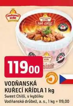 Trefa VODŇANSKÁ KUŘECÍ KŘÍDLA 1 kg Sweet Chilli, v kyblíku nabídka