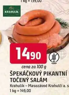 Trefa ŠPEKÁČKOVÝ PIKANTNÍ TOČENÝ SALÁM nabídka