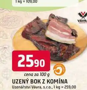 Trefa UZENÝ BOK Z KOMÍNA nabídka