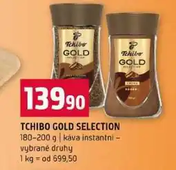 Terno TCHIBO GOLD SELECTION 180-200 g káva instantni vybrané druhy nabídka