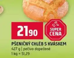 Terno PŠENIČNÝ CHLEB S KVÁSKEM 427 g pečivo dopečené nabídka