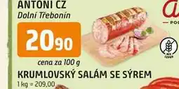Trefa KRUMLOVSKÝ SALÁM SE SÝREM nabídka