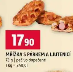 Terno MŘÍŽKA S PÁRKEM A LJUTENICÍ 72 g pečivo dopečené nabídka