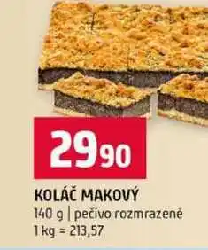 Terno KOLÁČ MAKOVÝ 140 g pečivo rozmrazené nabídka