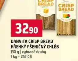 Terno DANVITA CRISP BREAD KŘEHKÝ PŠENIČNÝ CHLÉB 130 g vybrané druhy nabídka