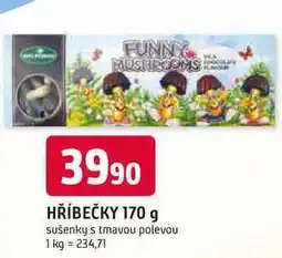 Trefa HŘÍBEČKY 170 g sušenky s tmavou polevou nabídka