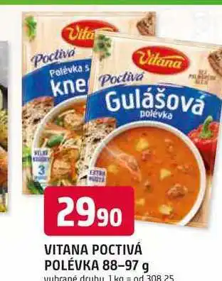 Trefa VITANA POCTIVÁ POLÉVKA nabídka