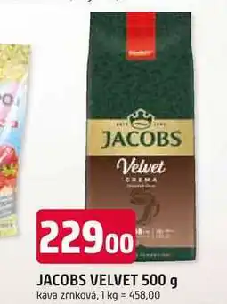 Trefa JACOBS VELVET 500 g káva zrnková nabídka
