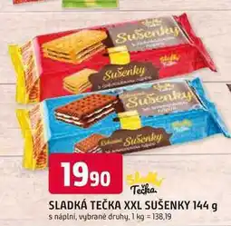 Trefa SLADKÁ TEČKA XXL SUŠENKY 144 g s náplní, vybrané druhy nabídka