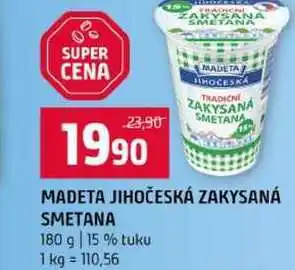 Terno MADETA JIHOČESKÁ ZAKYSANÁ SMETANA 180 g 15 % tuku nabídka