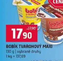 Terno BOBÍK TVAROHOVÝ MAXI 130 g vybrané druhy nabídka