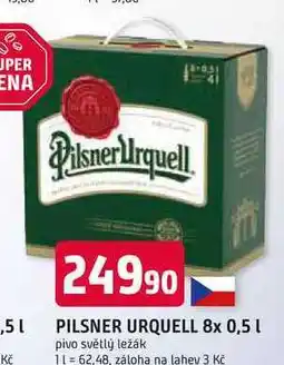 Trefa Pilsner Urquell Pivo ležák světlý nabídka