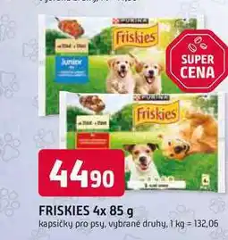 Trefa FRISKIES 4x 85 g kapsičky pro psy, vybrané druhy nabídka